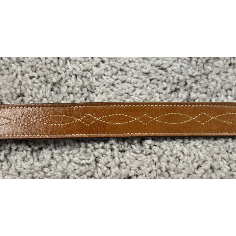 Justin Tan Stitch Western Leather Belt 28